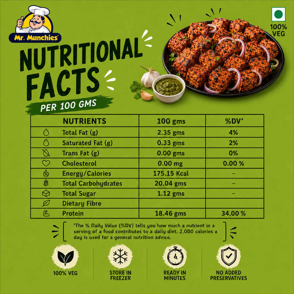 Mr. Munchies Tandoori Soya Chaap