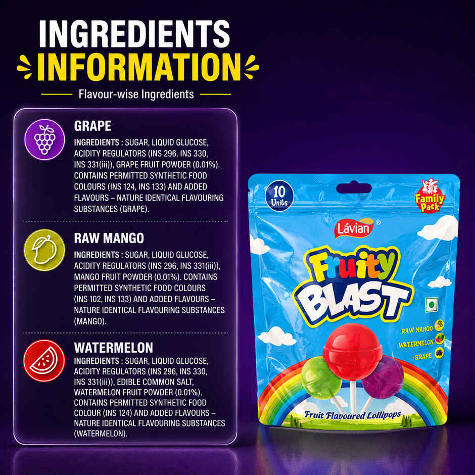 Lavian Exotique Fruit Blast | Chewy Candy