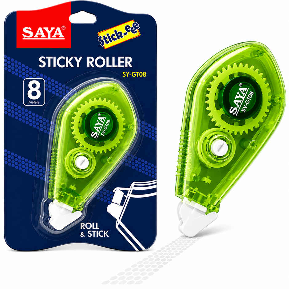 Saya Adhesive Roller Tape - Smooth, Precise, and Mess-Free Application | Assorted