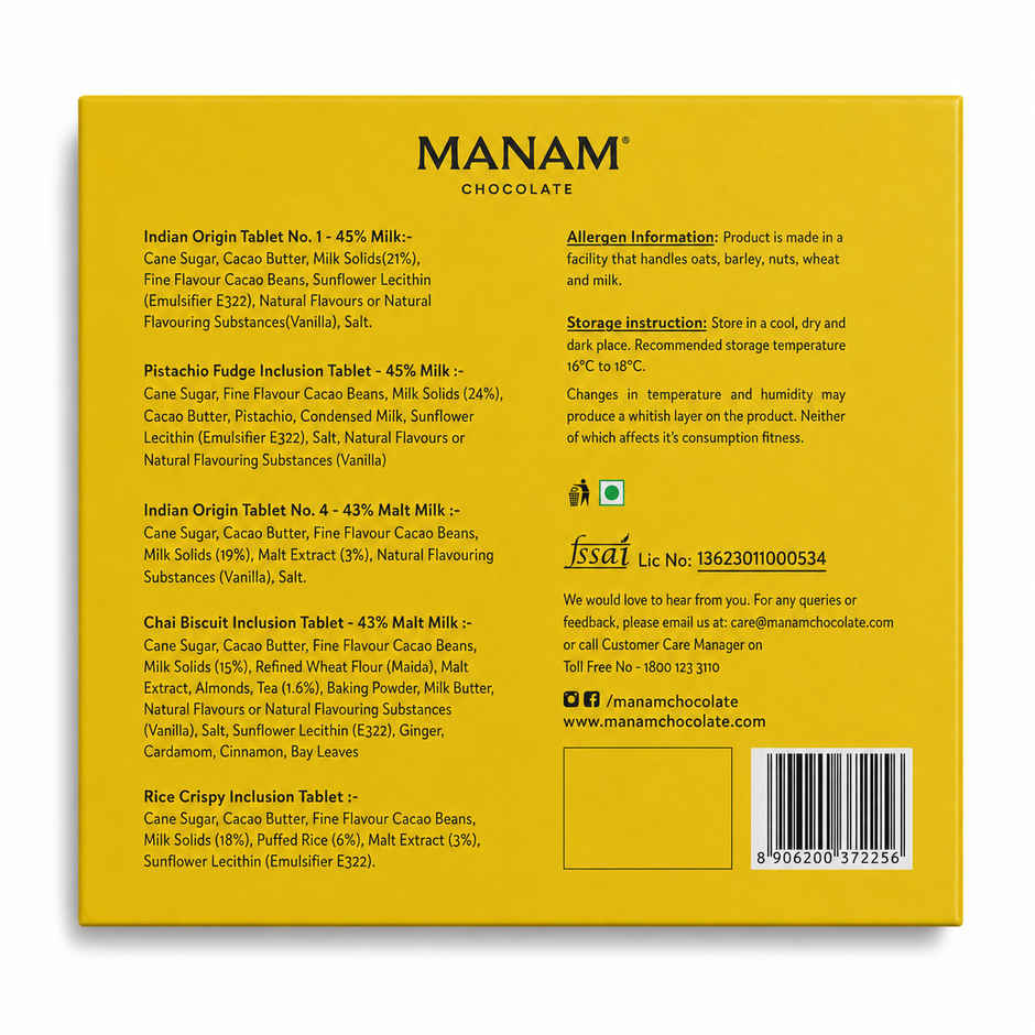 Manam Chocolate The Milk Chocolate Library