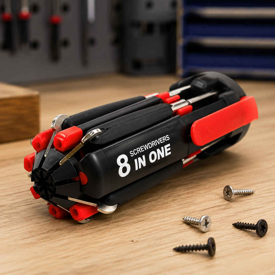 Daluci Portable 8-In-1 Multi-Function Screwdriver Kit with Led Light