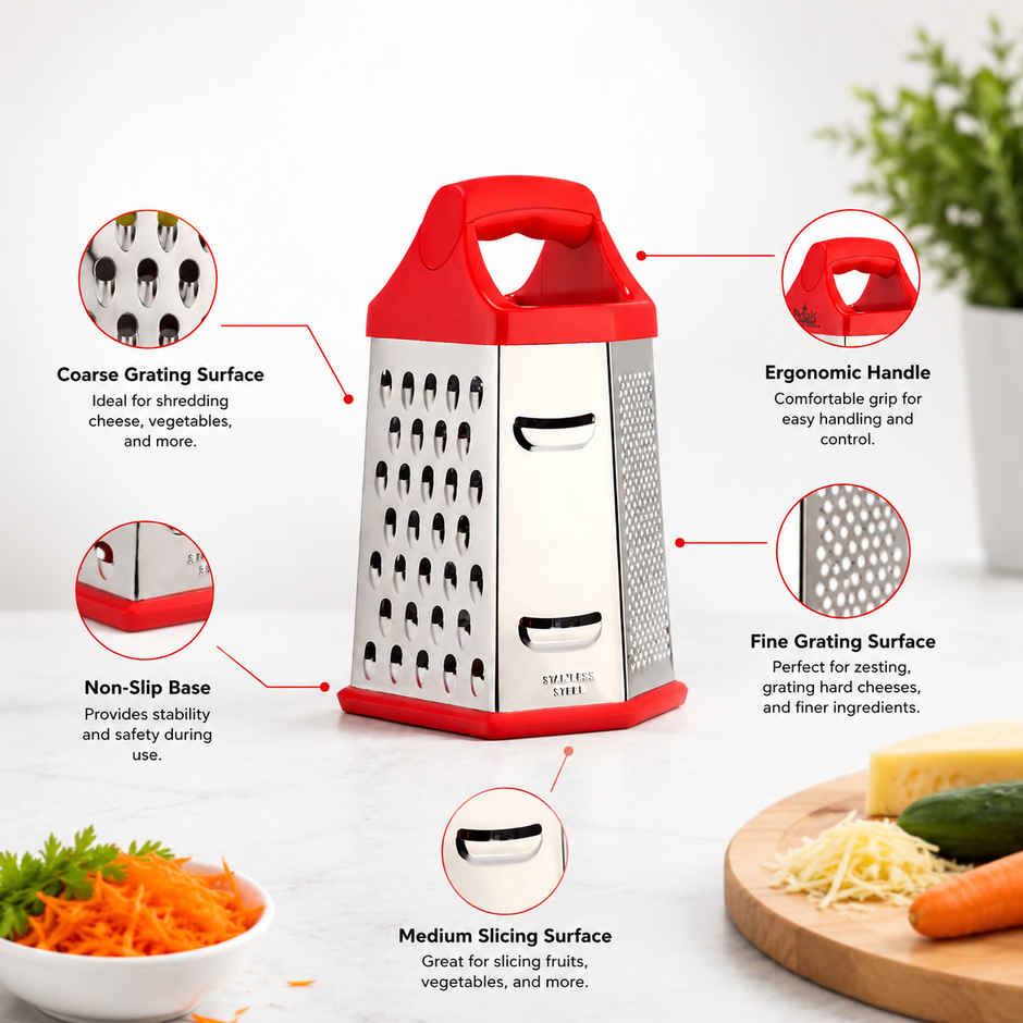 Petals 6 Sided Non Slip Hex Universal Kitchen Vegetable Grater Slicer