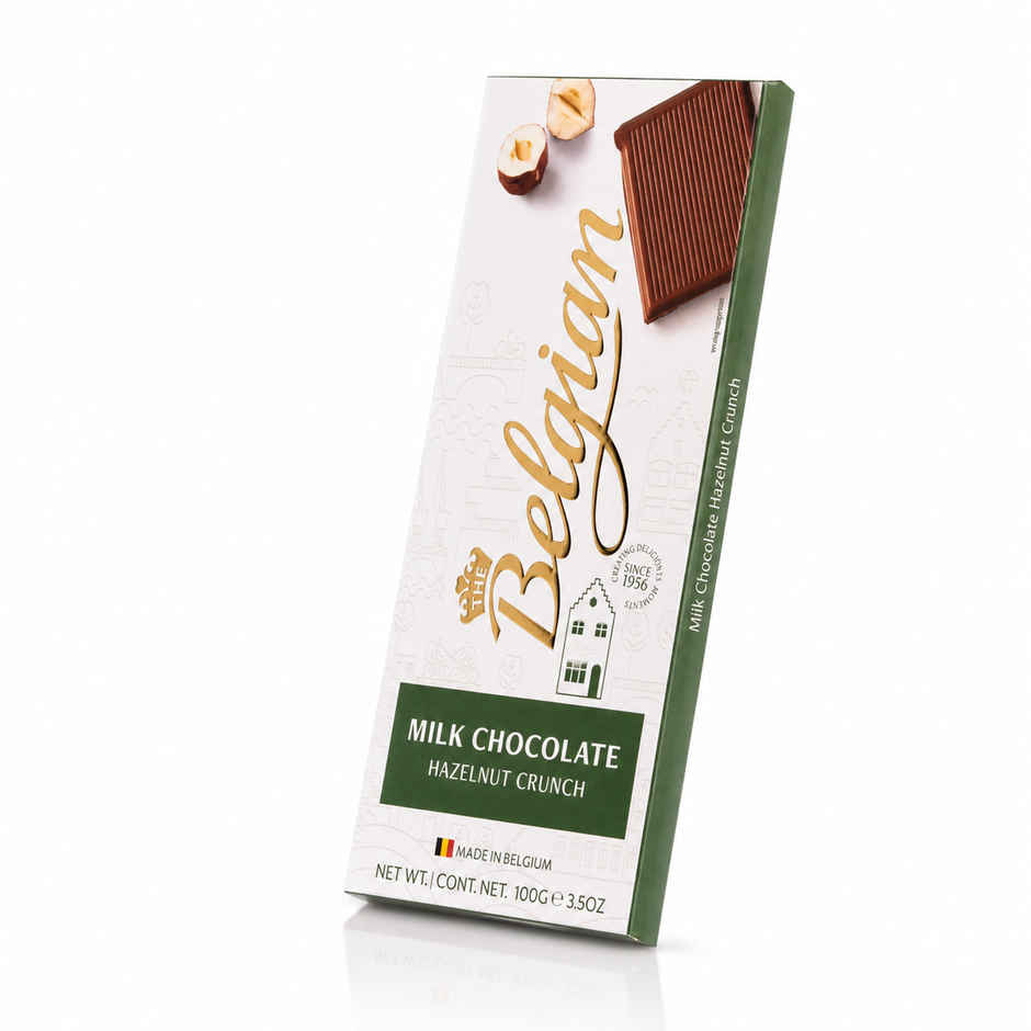 The Belgian Bar Milk Hazelnut Chocolate Crunch