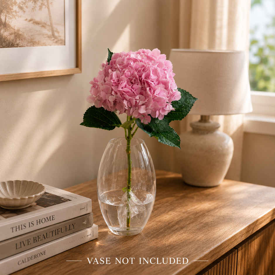 The Flora Single Pink Hydrangea Bouquet | Gifting