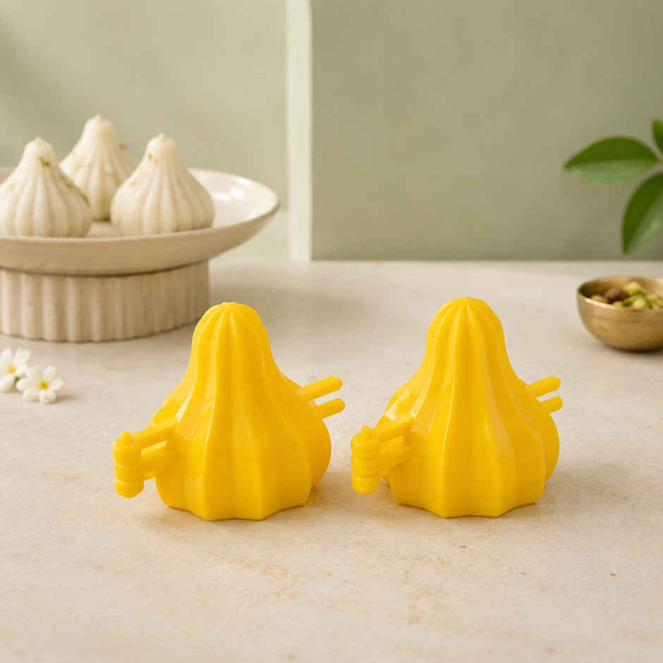 Utsah Yellow Modak Making Mould Big Pack of 2