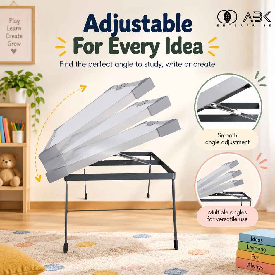 ABK Kids Study Table + White Board 16 Inchx 24 Inch