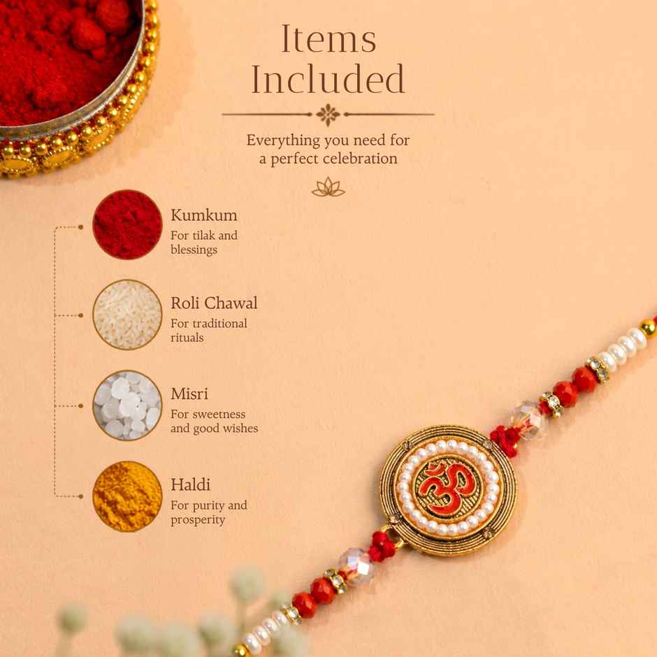 Rakhi for Brother | Designer Meenakari | Pack of 1 | Tomuncle