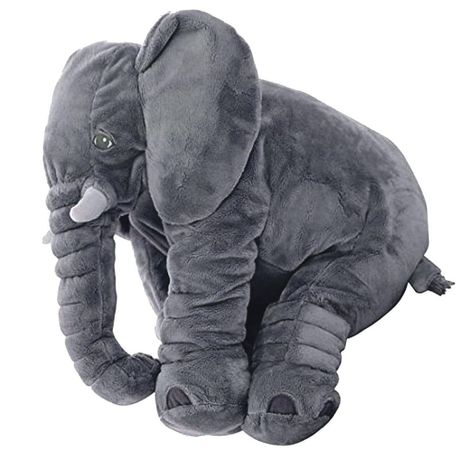 DearJoy Elephant Shaped Baby Pillow - Grey