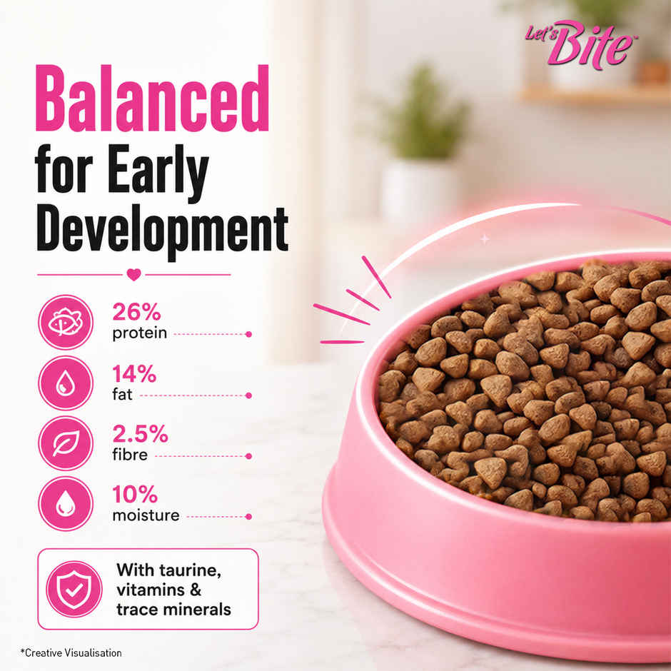 Let's Bite Active Kitten Ocean Fish Dry Cat Food (Buy 1 Get 1 Free)
