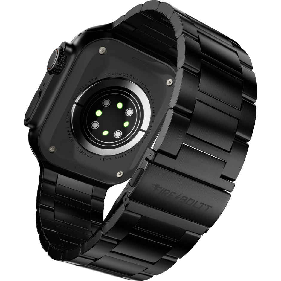 Fire-Boltt DAPPER | 2.1" AMOLED Display | BT Calling - Black (Chain Strap)