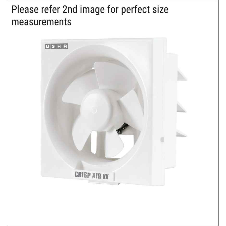 Usha Crisp Air Vx Exhaust Fan, 200mm, 1380 Rpm, White