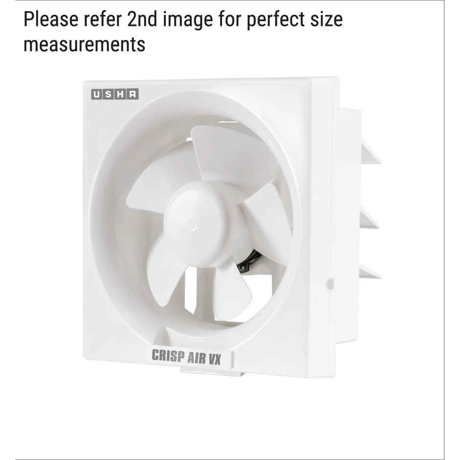 Usha Crisp Air Vx Exhaust Fan, 200mm, 1380 Rpm, White
