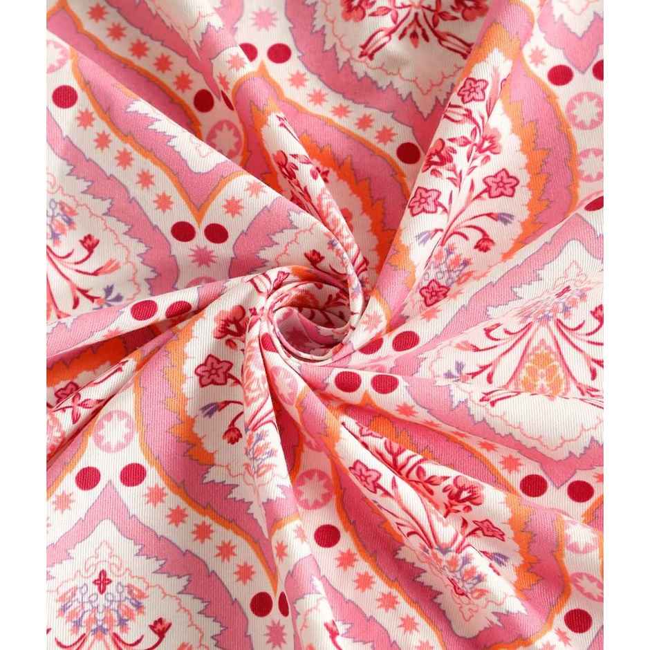 Status Imperial Corner Fitted Double Bedsheet | Terracotta Garden | 198 x 182 cm