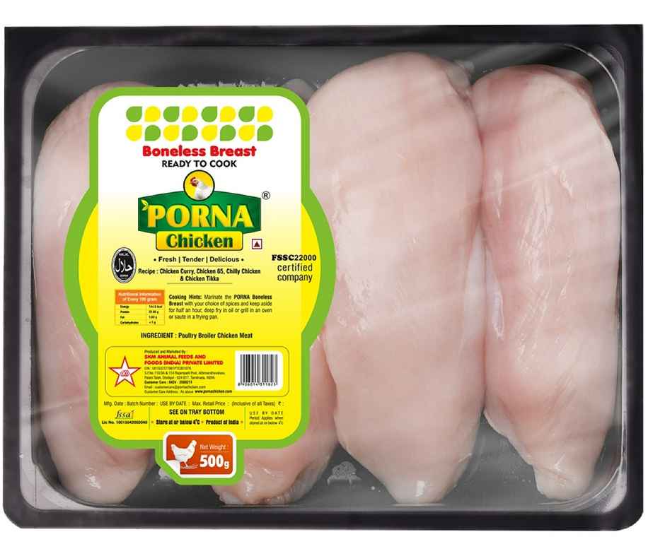 Porna Chicken Boneless Breast