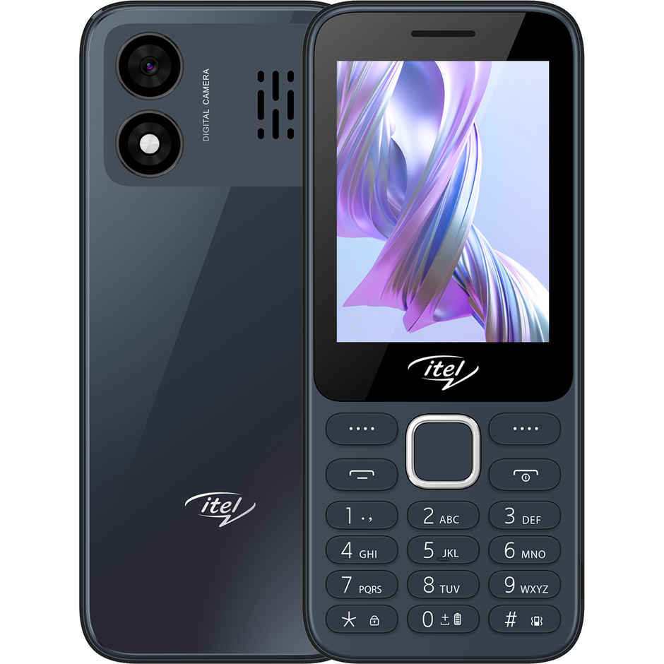itel It5330 Keypad Mobile | 2.8" Display | 1900 mAh Battery | Glass Back Design | Black