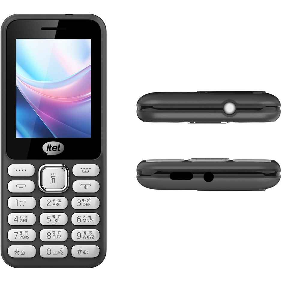 itel it5027 Slim Keypad Mobile | Type C Charging | 2.4 inch Display | 1200 mAh Battery | Black