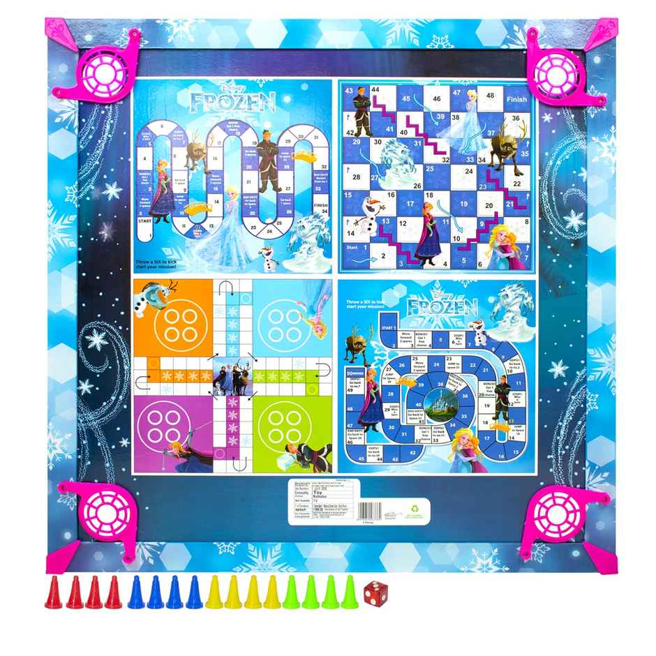 Itoys Carrom Board 26 x 26-frozen (Colour May Vary)