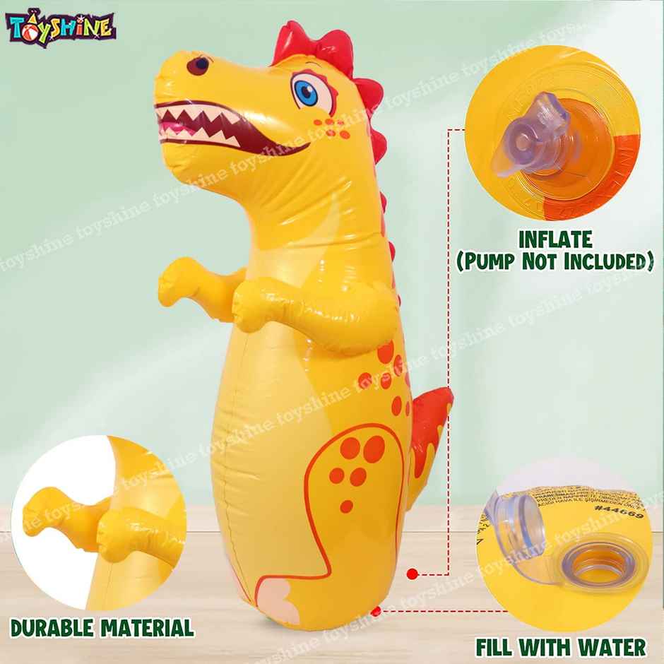 Toyshine Inflatable Dino Boxing Bop Bag for Kids