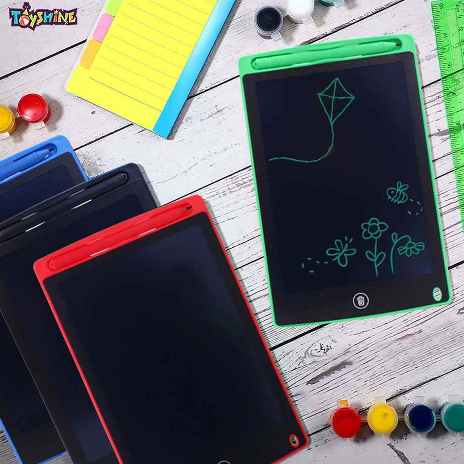 Toyshine 4 Pieces Lcd Writing Tablet Doodle Board For Kids Electronic Toys 8.5 Inch Colorful Lcd