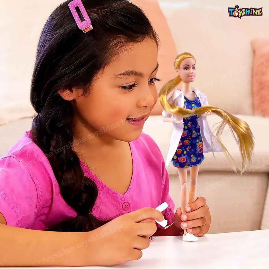 Toyshine Nurse Alia Doll With Puppy And Veterinarian Kit Roll Play Set | For Age 3+