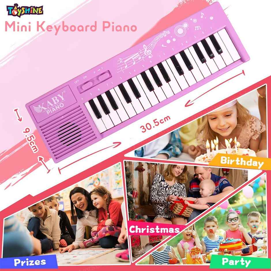 Toyshine Mini Keyboard Piano with 32 Keys & Melody Sounds for Kids - Assorted