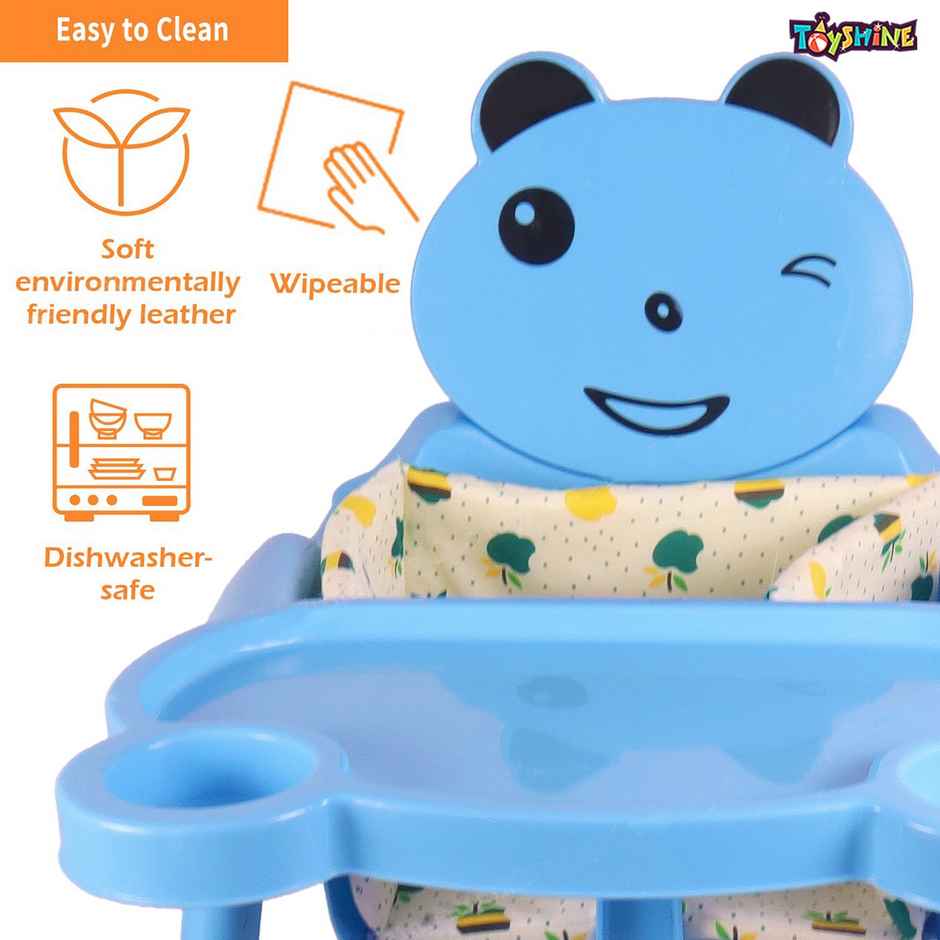 Toyshine 3-in-1 Portable Foldable Multifunctional Convertible Infant Baby Feeding Chair | Blue