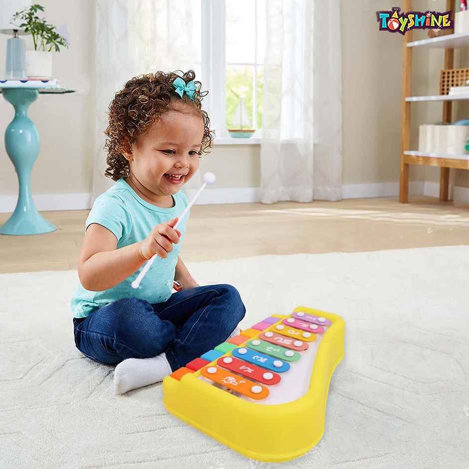 Toyshine 2 In 1 Baby Piano Xylophone Toy For Toddlers 1-3 Years Old For Baby Kids Girls Boys