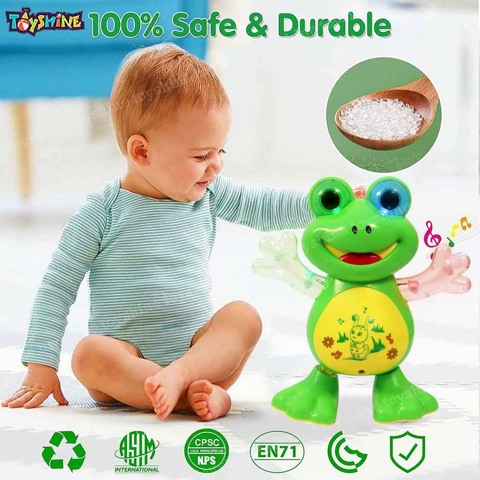 Toyshine Musical And Dancing Frog Toy With Lights Dancing - Assorted Design