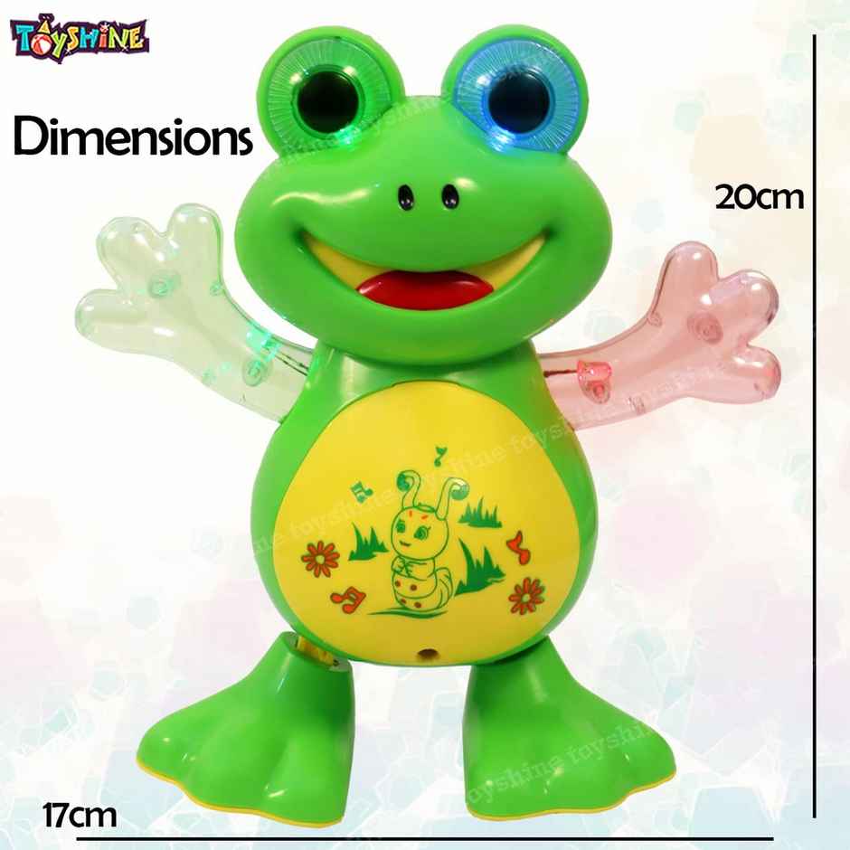 Toyshine Musical And Dancing Frog Toy With Lights Dancing - Assorted Design