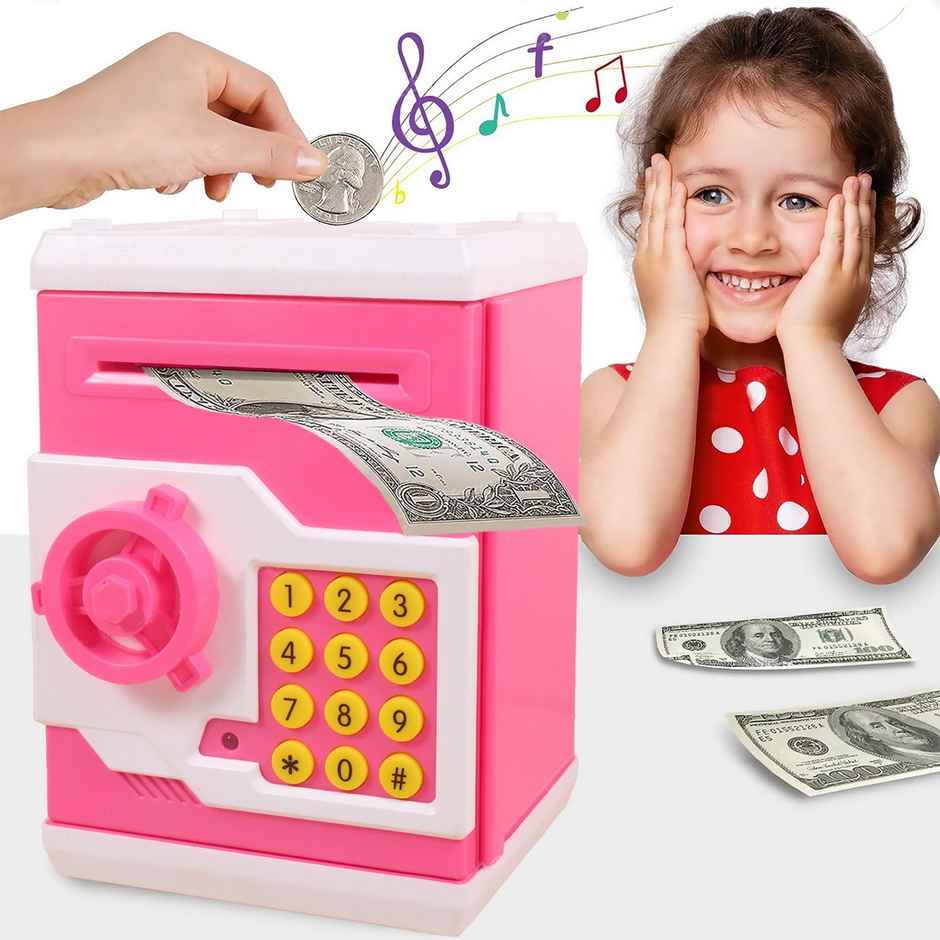 Toyshine Piggy Bank Money Box Play Set With Electronic Lock (3+ Years) | Assorted