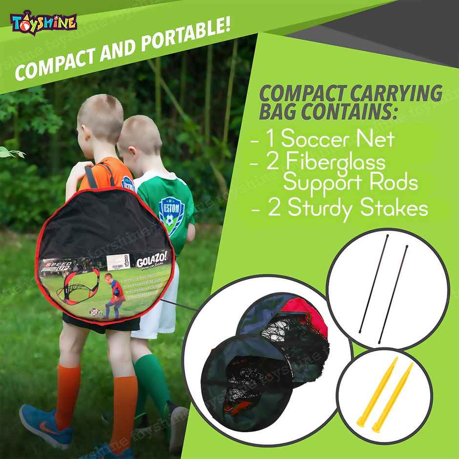 Toyshine Speed-up 102cm x 76cm Children Training Portable Folding Football Soccer Net