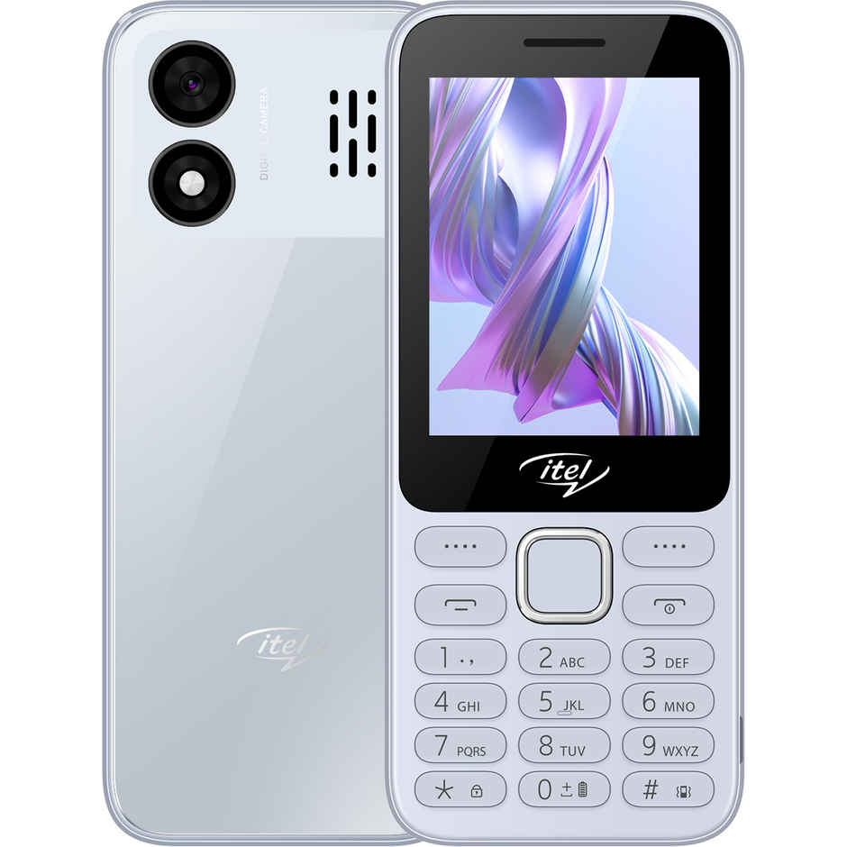 itel It5330 Keypad Mobile | 2.8" Display | 1900 mAh Battery | Glass Back Design | Light Blue