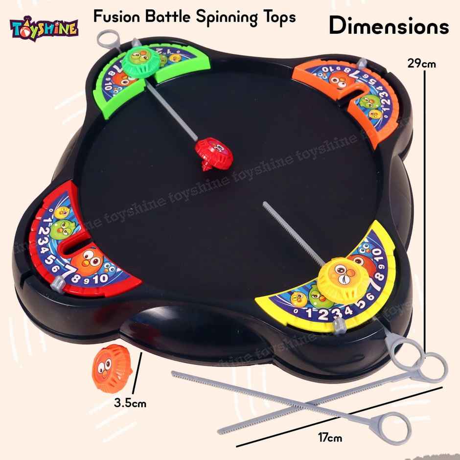 Toyshine Cool Top Fusion Battle Spinning Tops For Kids Boys And Girls Battling Top Stadium