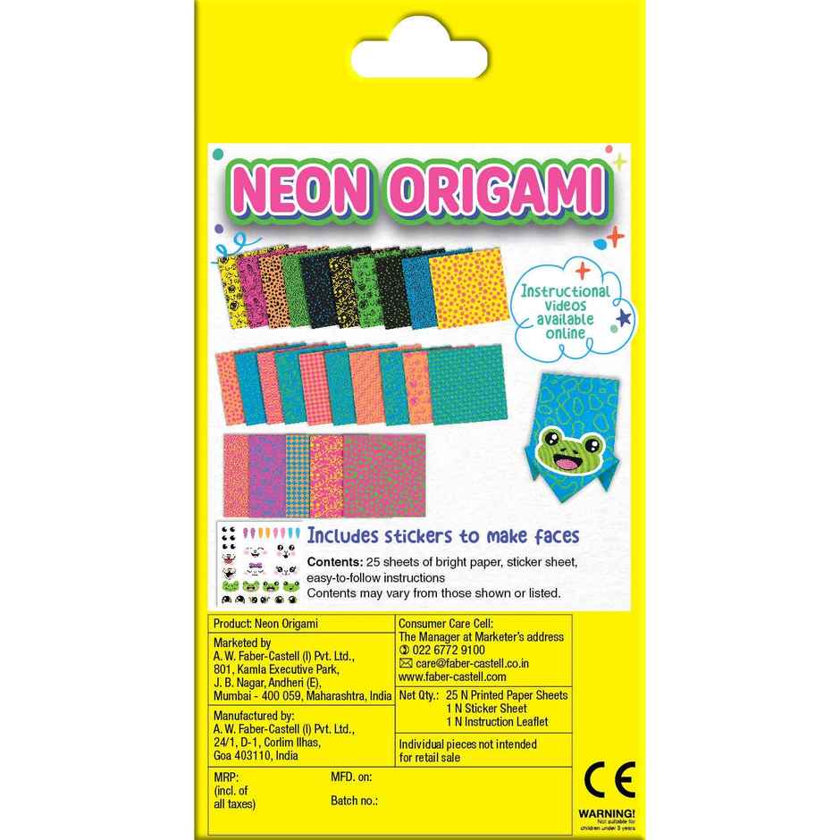 Creativity For Kids Neon Origami Mini Kit