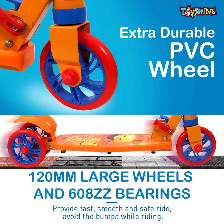 Toyshine Rodeo Runner 3 Wheel Kids Scooter (Orange, 3+ Years)(Box)