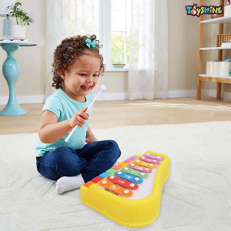 Toyshine 2 In 1 Baby Piano Xylophone Toy For Toddlers 1-3 Years Old For Baby Kids Girls Boys