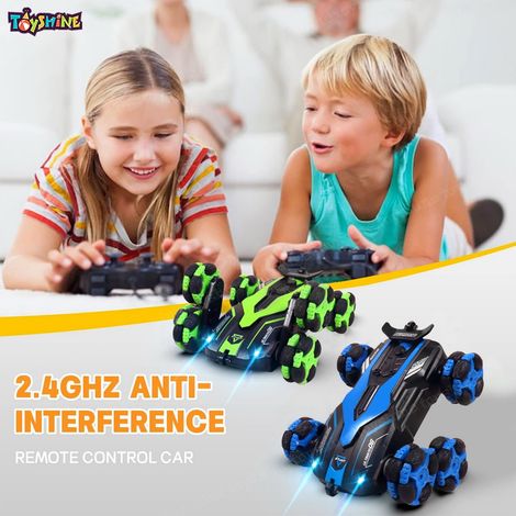 Toyshine 6 Wheels 360� Rotating Remote Control Stunt Car Swing Arm Off Road 2.4Ghz Assorted