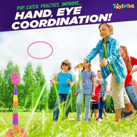 Toyshine 2-in-1 Ring Toss Game | Shape Sorter & Aim & Strike Fun - Multicolour