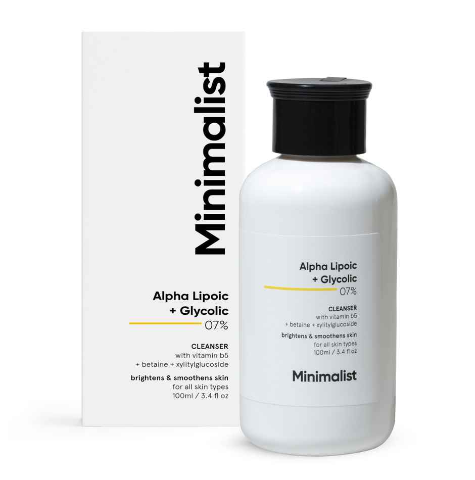 Minimalist 7% ALA + Glycolic Brightening Cleanser Face Wash