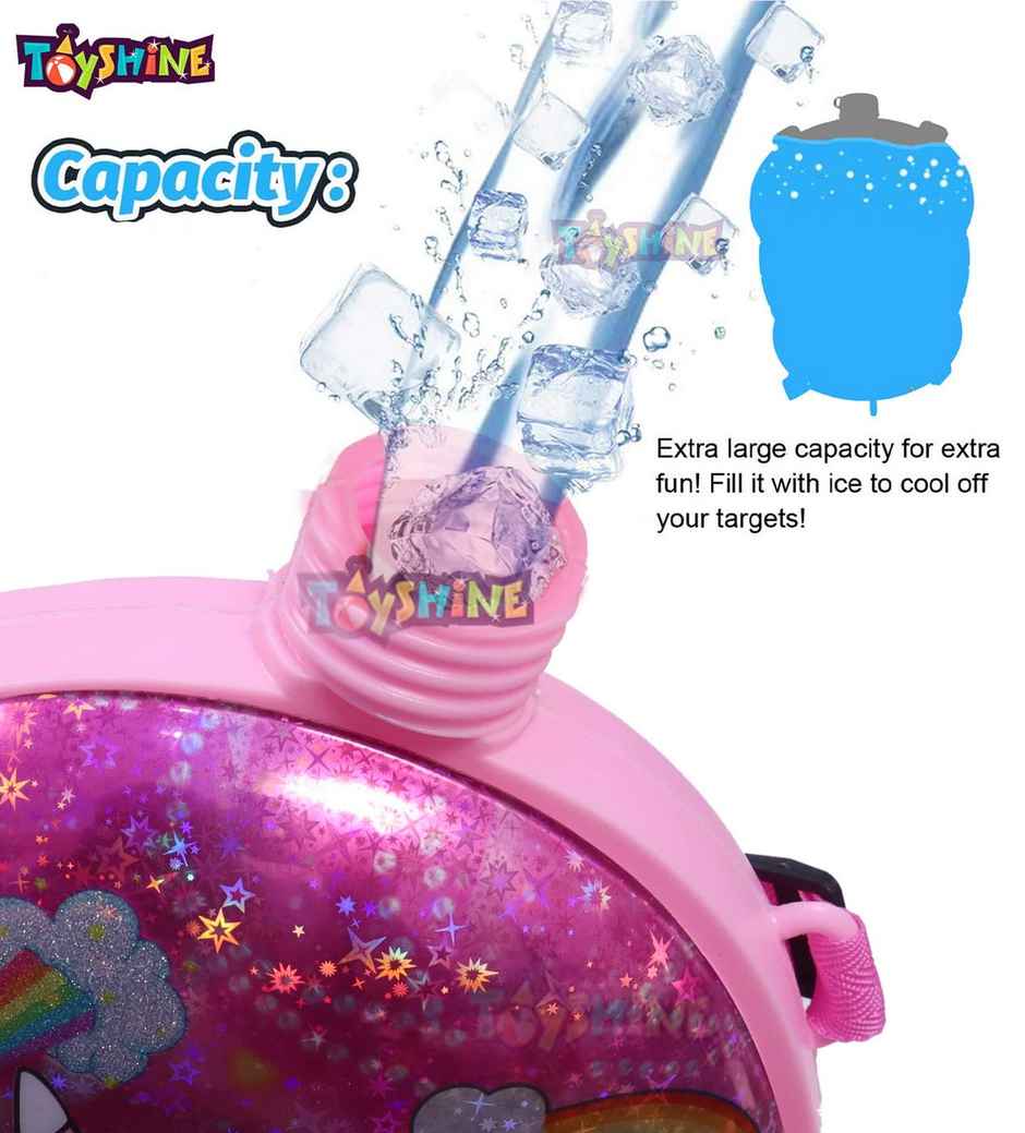 Toyshine Holi Water Tank Pichkari - Pink | Unicorn | 3.5 L