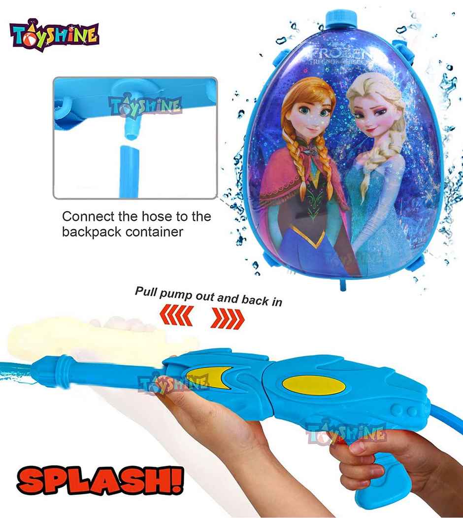 Toyshine Holi Water Tank Pichkari - Blue | Doll | 3.5 L