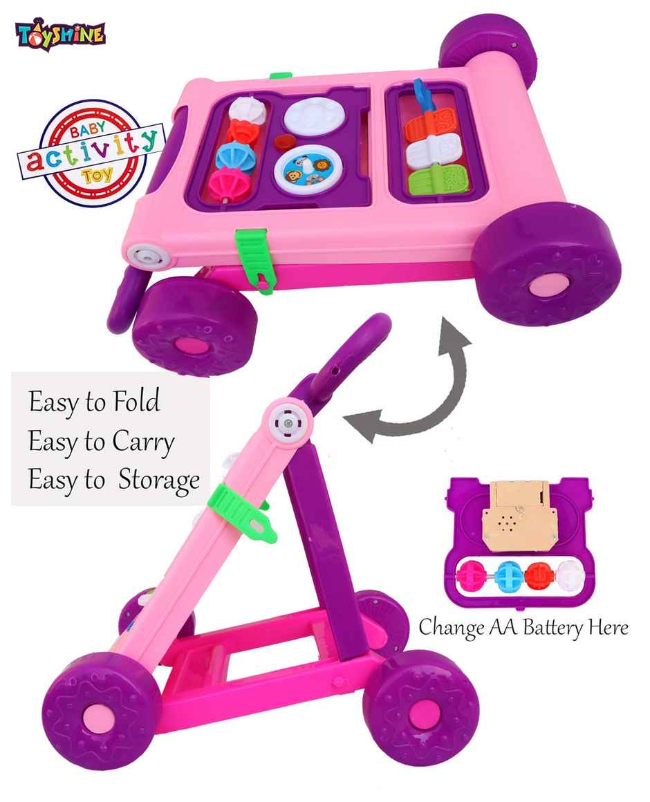 Toyshine My First Step Activity Baby Walker (Pink, 1+ Years)(Pack)