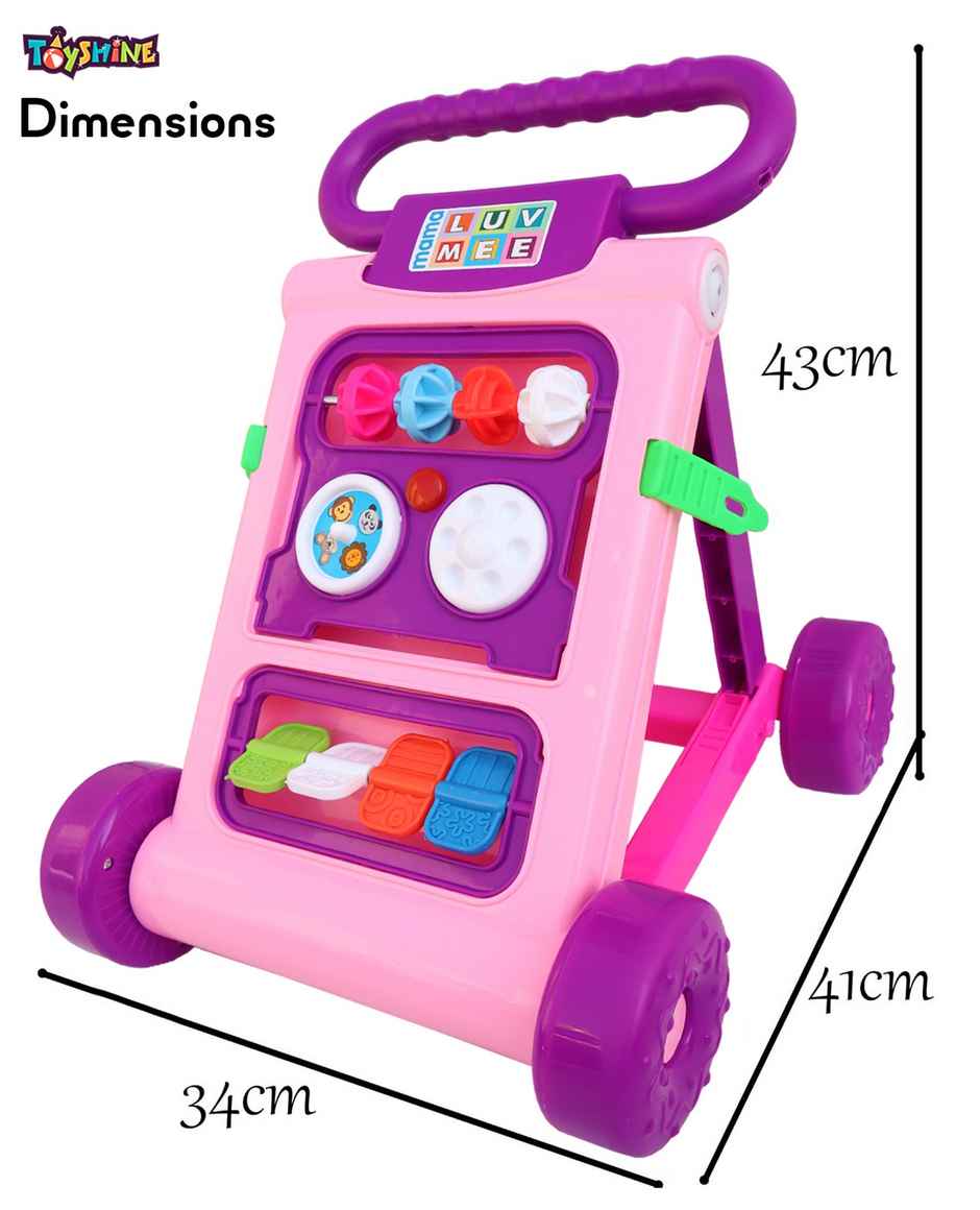 Toyshine My First Step Activity Baby Walker (Pink, 1+ Years)(Pack)