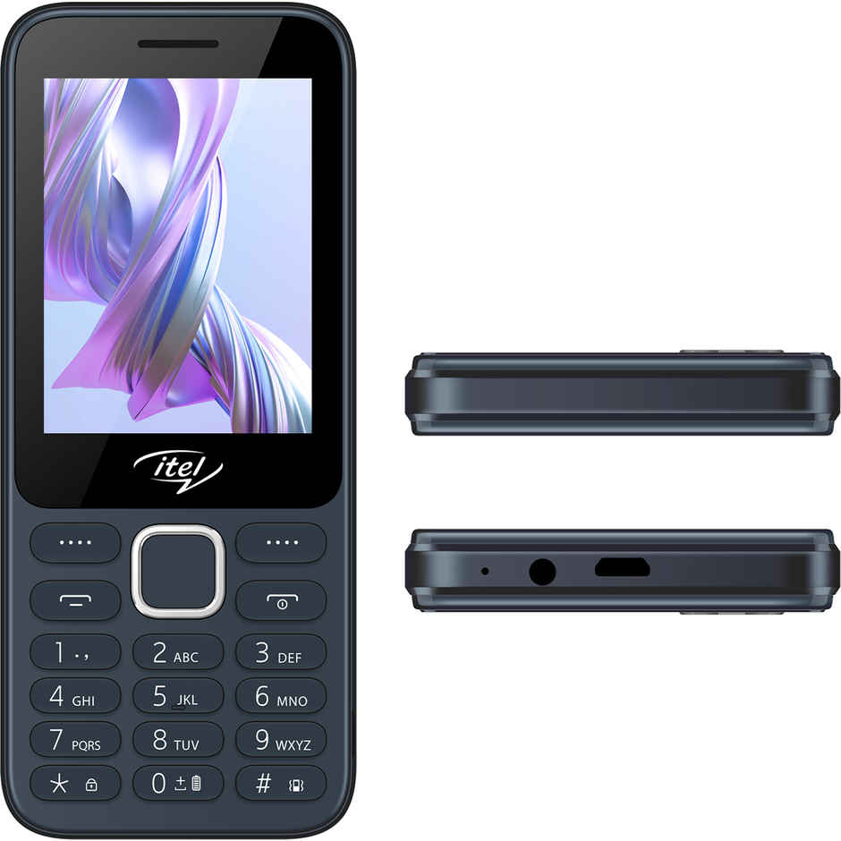 itel It5330 Keypad Mobile | 2.8" Display | 1900 mAh Battery | Glass Back Design | Black