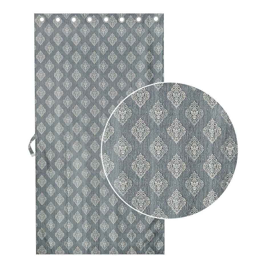 Antzco Grey Door Curtain Crazy Print 7 ft x 4 ft | Pack of 2 | DC01