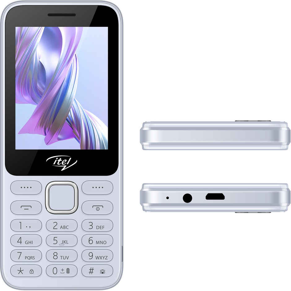 itel It5330 Keypad Mobile | 2.8" Display | 1900 mAh Battery | Glass Back Design | Light Blue
