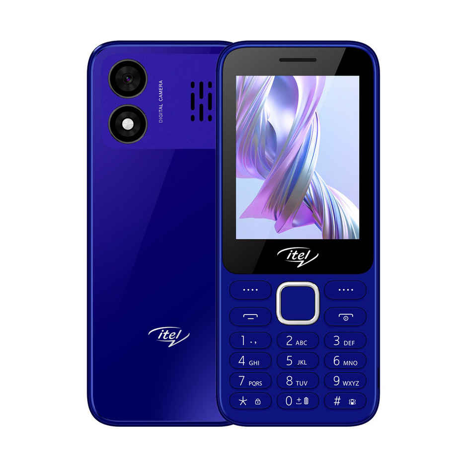 itel It5330 Keypad Mobile | 2.8" Display | 1900 mAh Battery | Glass Back Design | Blue