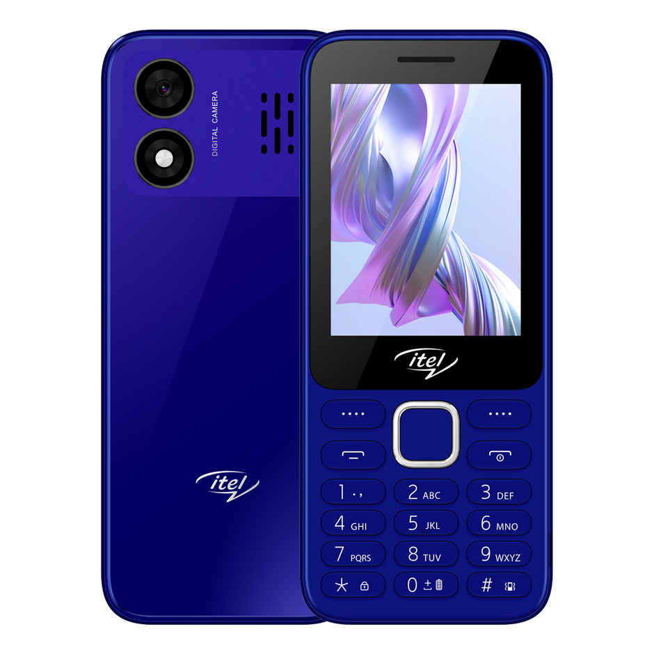 itel It5330 Keypad Mobile | 2.8" Display | 1900 mAh Battery | Glass Back Design | Blue