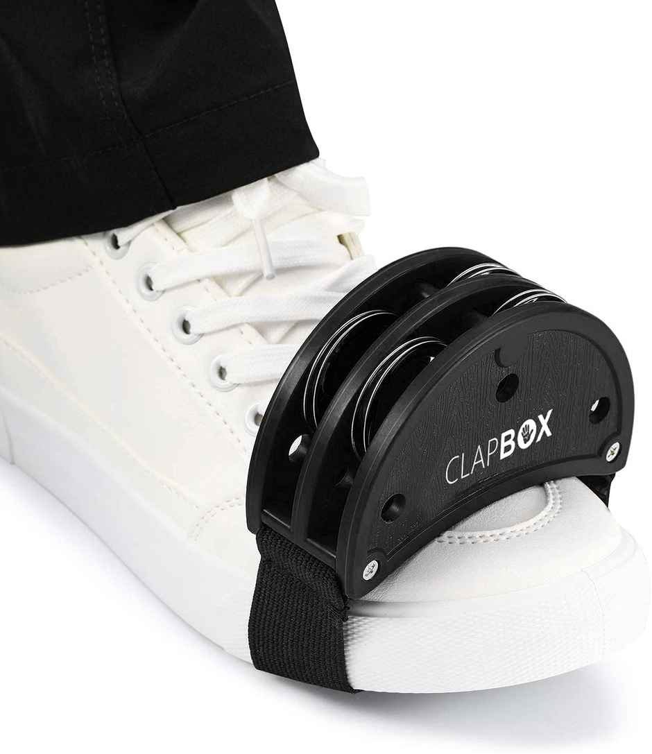 Clapbox Foot Tambourine - Jingles, Black