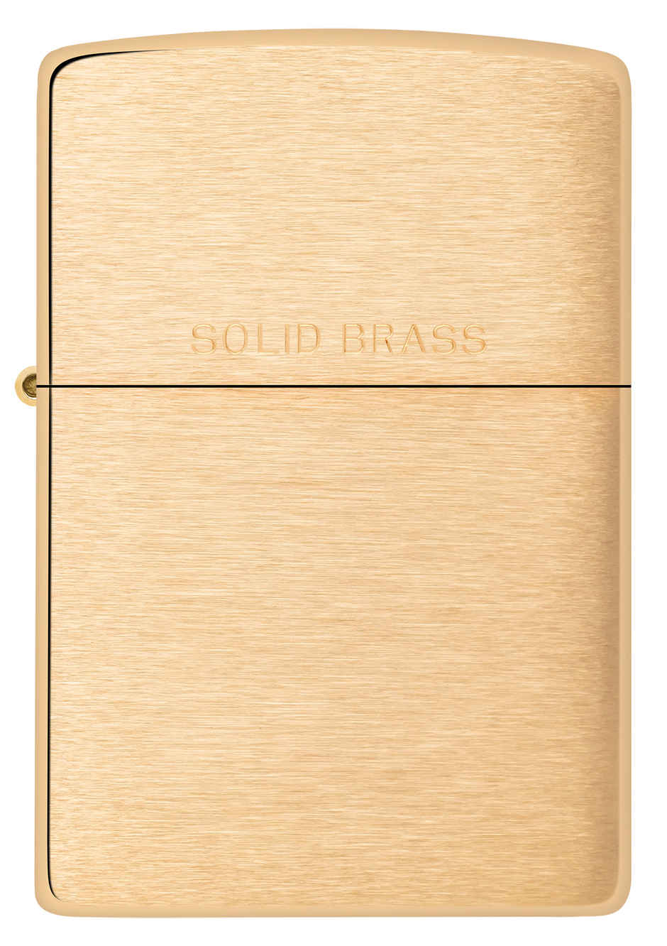 Zippo Classic Brushed Solid Brass Windproof Pocket Lighter